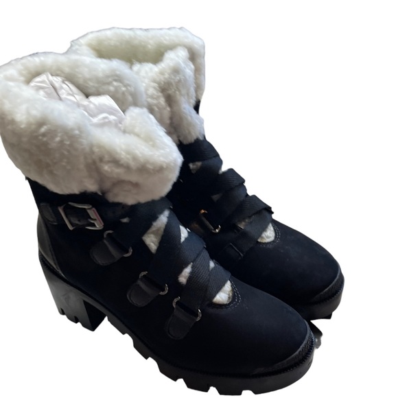 SCHUTZ ARETUZA PLATFORM WATERPROOF COMBAT LEATHER BOOTS - NIB! - Picture 5 of 10